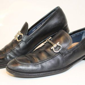 Salvatore Ferragamo USED Mens 11.5 D Leather Loafers Italy Made Shoes 20VF25343